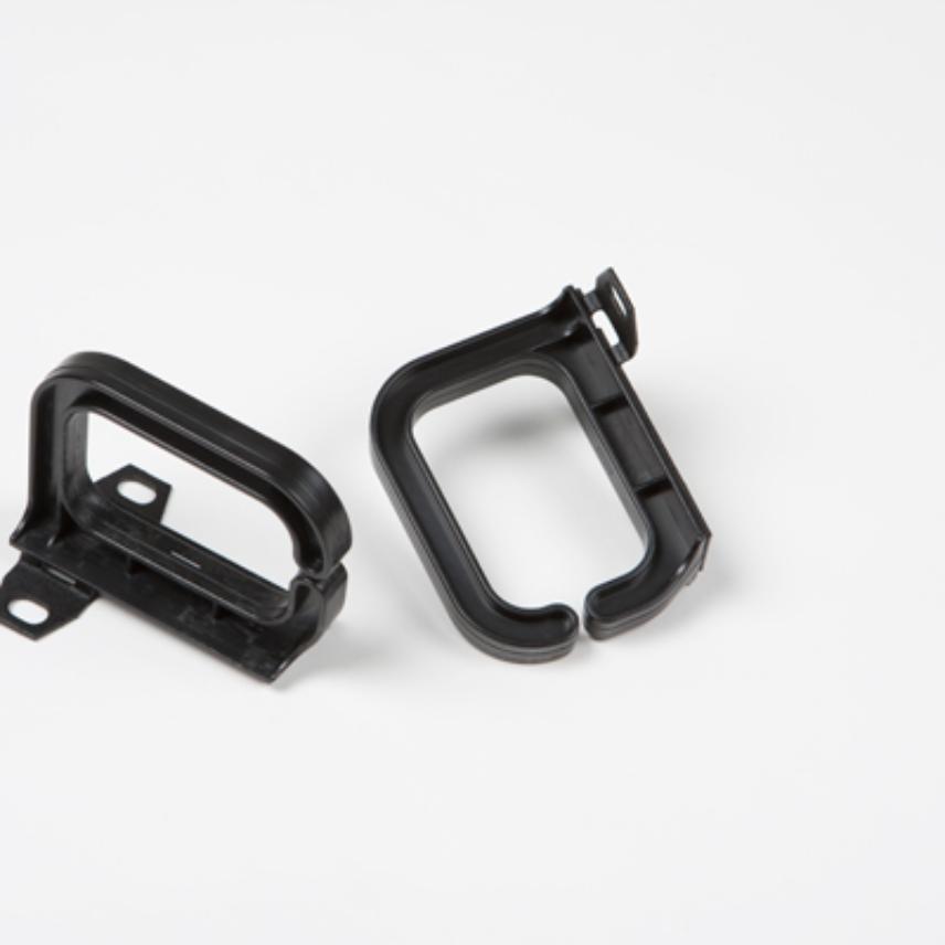 Pair of Patch Cord Management Hooks Black for Overhead Patching Frames